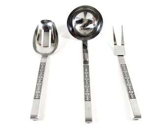 1960s Interpur Florenz Kitchen Utensils - Sold Individually - 60s Kitchen Utensil Spoon Ladle Fork Stainless Midmod 60s Kitchen