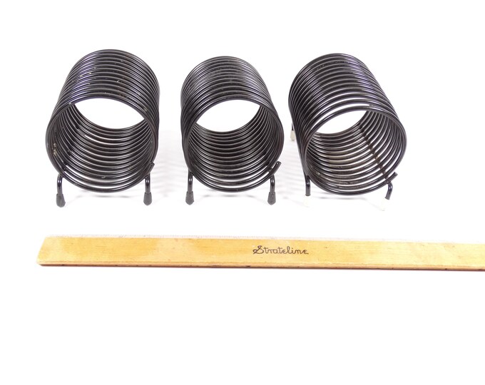 Vintage Black Coil Mail Organizer, Midcentury Coil Vintage Desk Mail ...