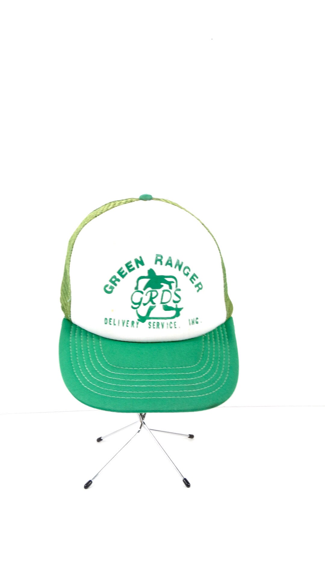 Vintage Trucker Cap Green Ranger Delivery Service Grunge Trucker Cap ...