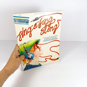 1970s Sing-A-Song-Along  Song Book with Music Childrens Songs Church Songs Christian Songs for Kids