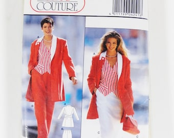 Burda Couture 4241 - Misses Suit - Sizes 10-20 - Vintage 1980s Pattern