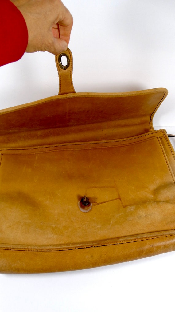 Vintage Rafael Leather Portfolio Leather Messenge… - image 4