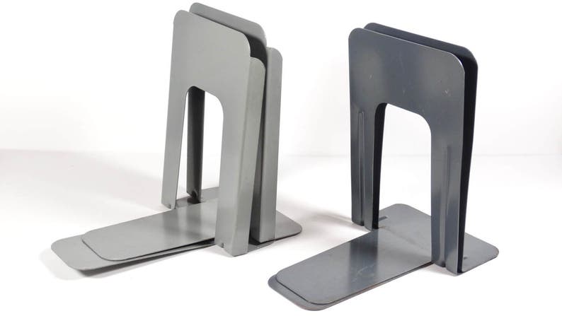 Idl Metal Industrial Book Ends Carlstadt Nj Midcentury Industrial Office Light Grey