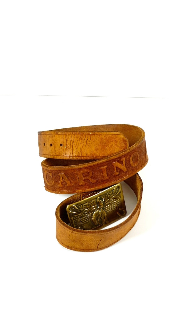 Western leather belt, 41” 41-42 Western 1-1/2 main image 2