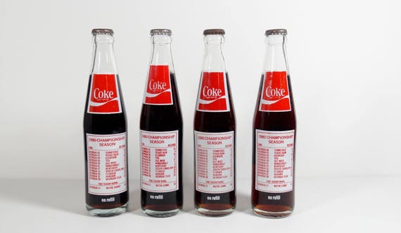 1980s UGA National Champions Coca Cola Bottle - Unopened! - Sold