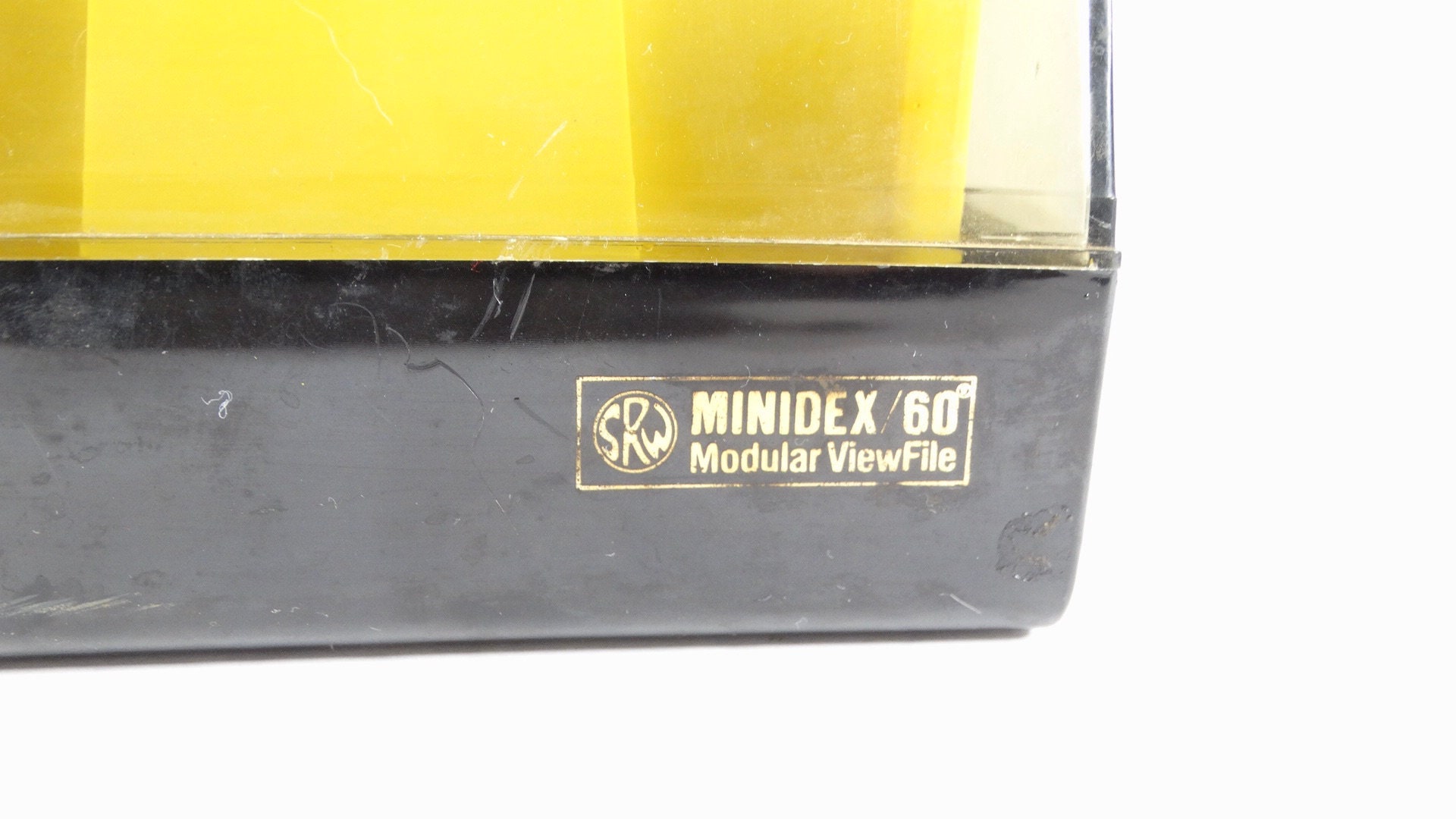Mini Dex Box 1980s Floppy Disk Organizer SRW Minidex 60 80s Computer Disk Storage ...