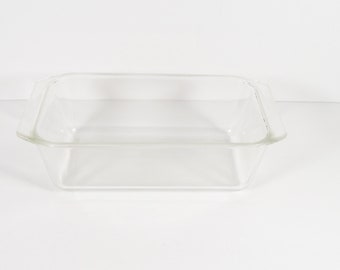 Vintage Pyrex Loaf Pan - Clear Glass Loaf Pan Bread Pan Pyrex 215-9