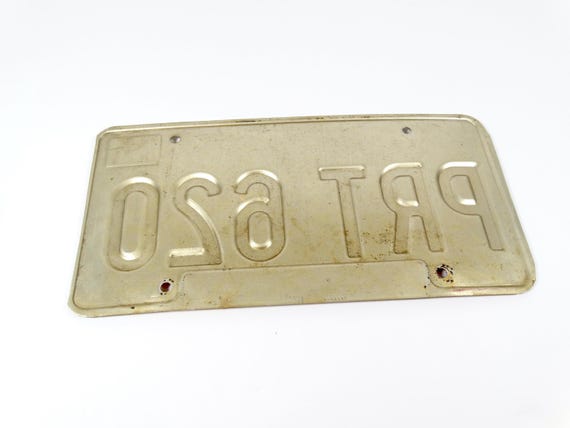 1990s Vintage Georgia License Plate Metal License Plate Henry