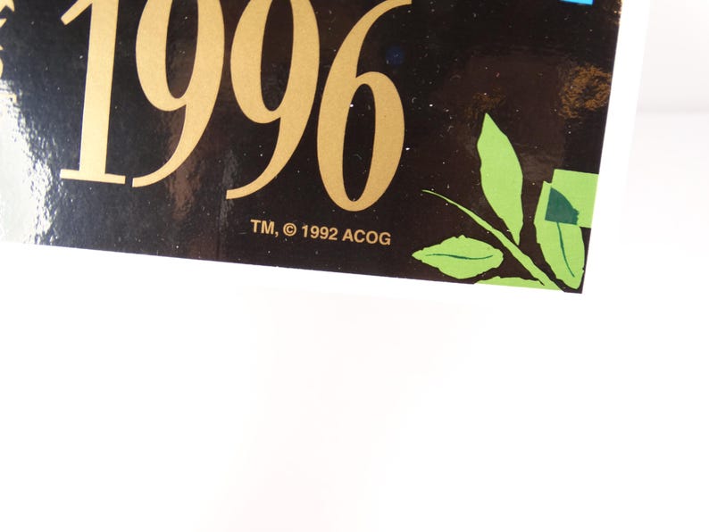 Vintage 1996 Atlanta Olympics Bumper Sticker Official Summer Games 96 ...
