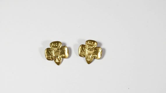 Vintage Girl Scout Pin, Vintage Girl Scout Trefoil
