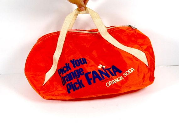 Rare 70s-80s Fanta Mini Tote Bag Fanta Promotiona… - image 1