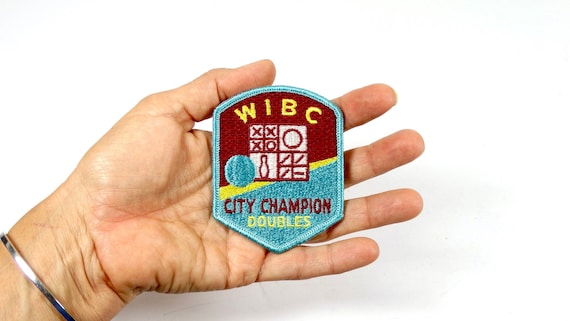 Vintage WIBC Embroidered Patch - City Champion Do… - image 1