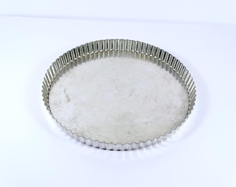 Vintage Tart Pan - Made in France French Tart Pan Removable Bottom Vintage Tart Tin