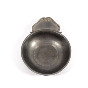 Vintage Peltro Pewter Dish  Coin Catcher Change Holder Vintage Pewter Italian Pewter Porringer Dish