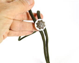 Vintage Bolo Tie Midcentury Bolo Tie Vintage String Tie Old Bolo Tie