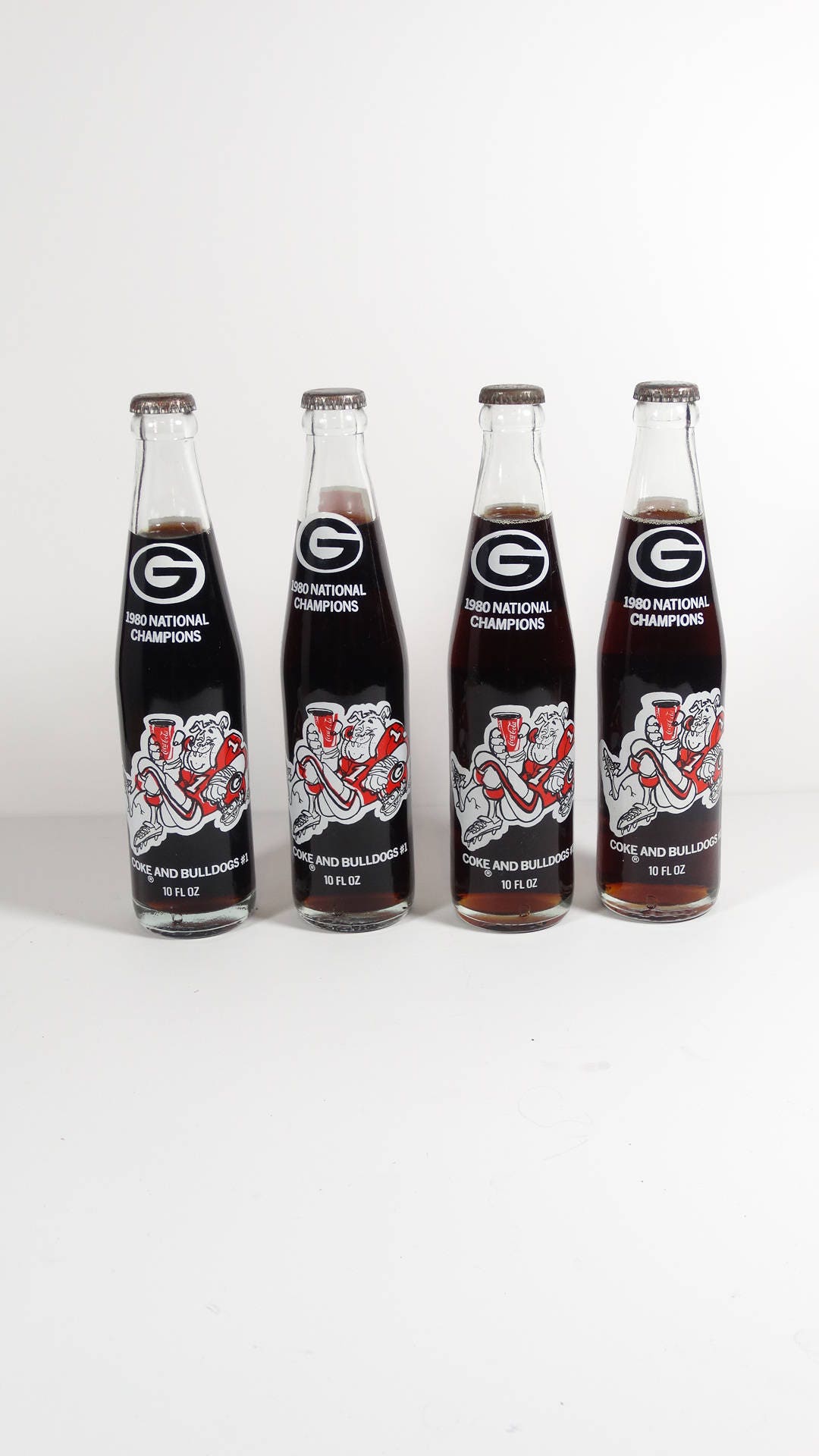 1980s UGA National Champions Coca Cola Bottle - Unopened! - Sold