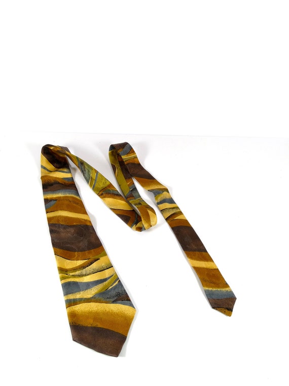 Vintage Luciano Valentino Silk Tie Designer Vintag