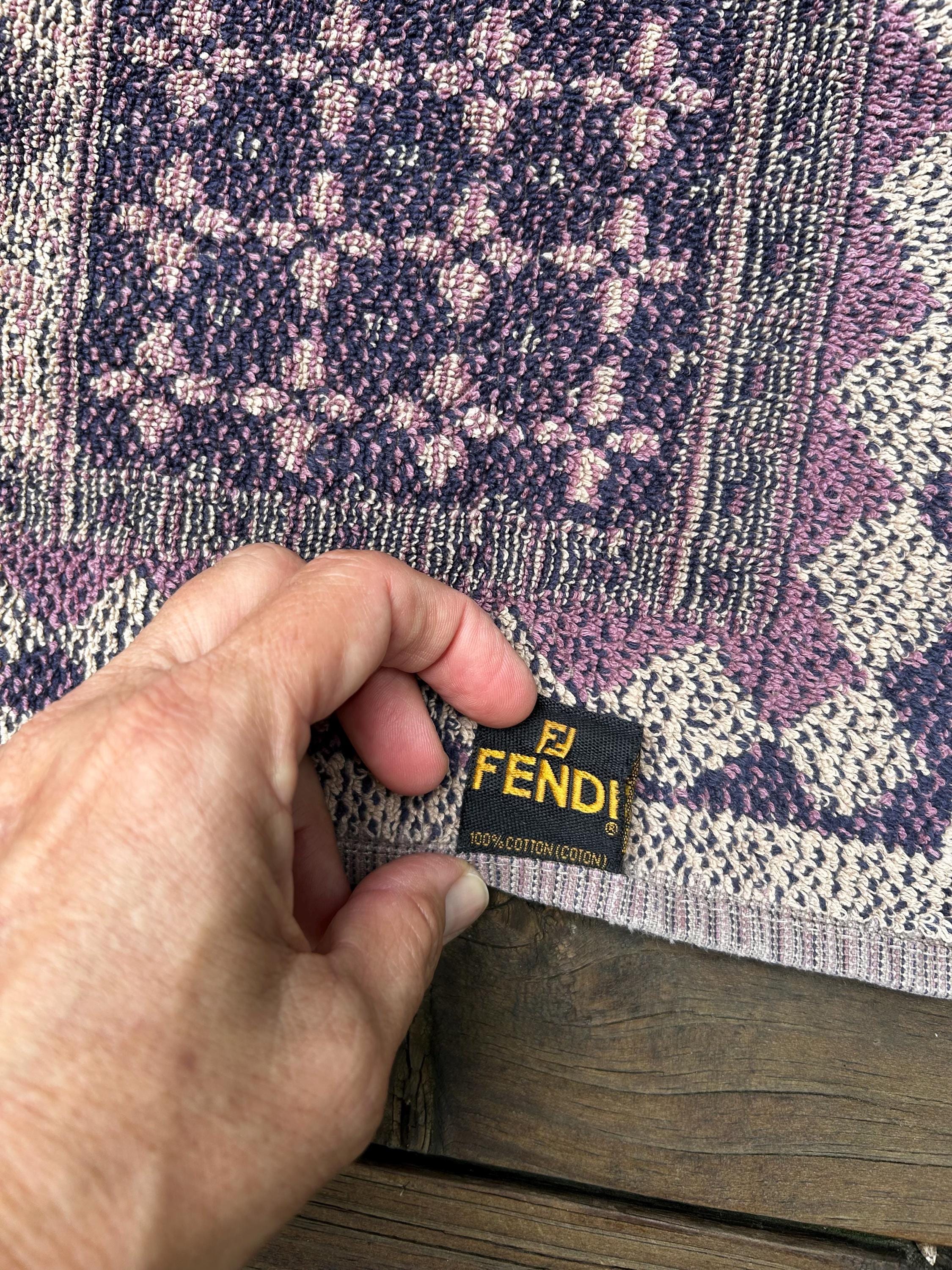 Vintage Fendi Bath Towels - Set of 3 Fendi Towels - Vintage