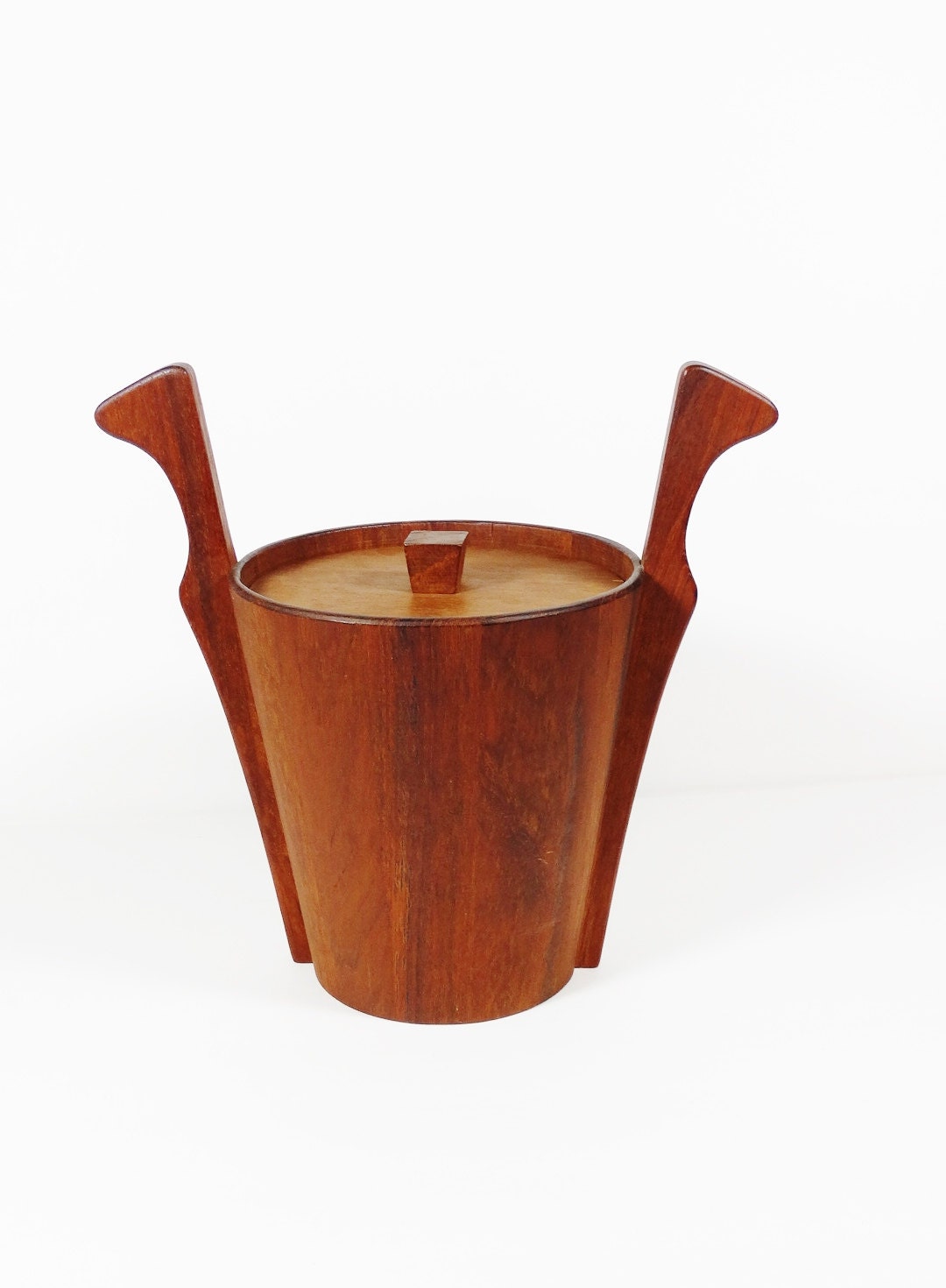 Vintage Teak Ice Bucket MCM Anri Form Teak Ice Bucket Etsy