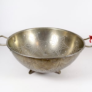 Vintage Aluminum Colander Star Colander Colander Strainer Seive Farmhouse Rustic Kitchen C23