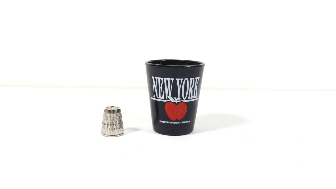 1993 New York Shot Glass Paradies Collection Vintage Libbey Shot Glass