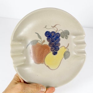 Vintage Chatham Pottery Ashtray Country Harvest Colonial Rustic Farmhouse Ashtray Cape Cod Ceramics