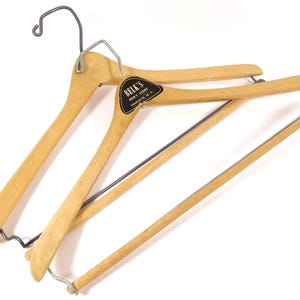 Vintage Wooden Hangers Belk&#39;s Men&#39;s Store Vintage Hangers Vintage Wood Hangers - Set of 2 Suit Hangers