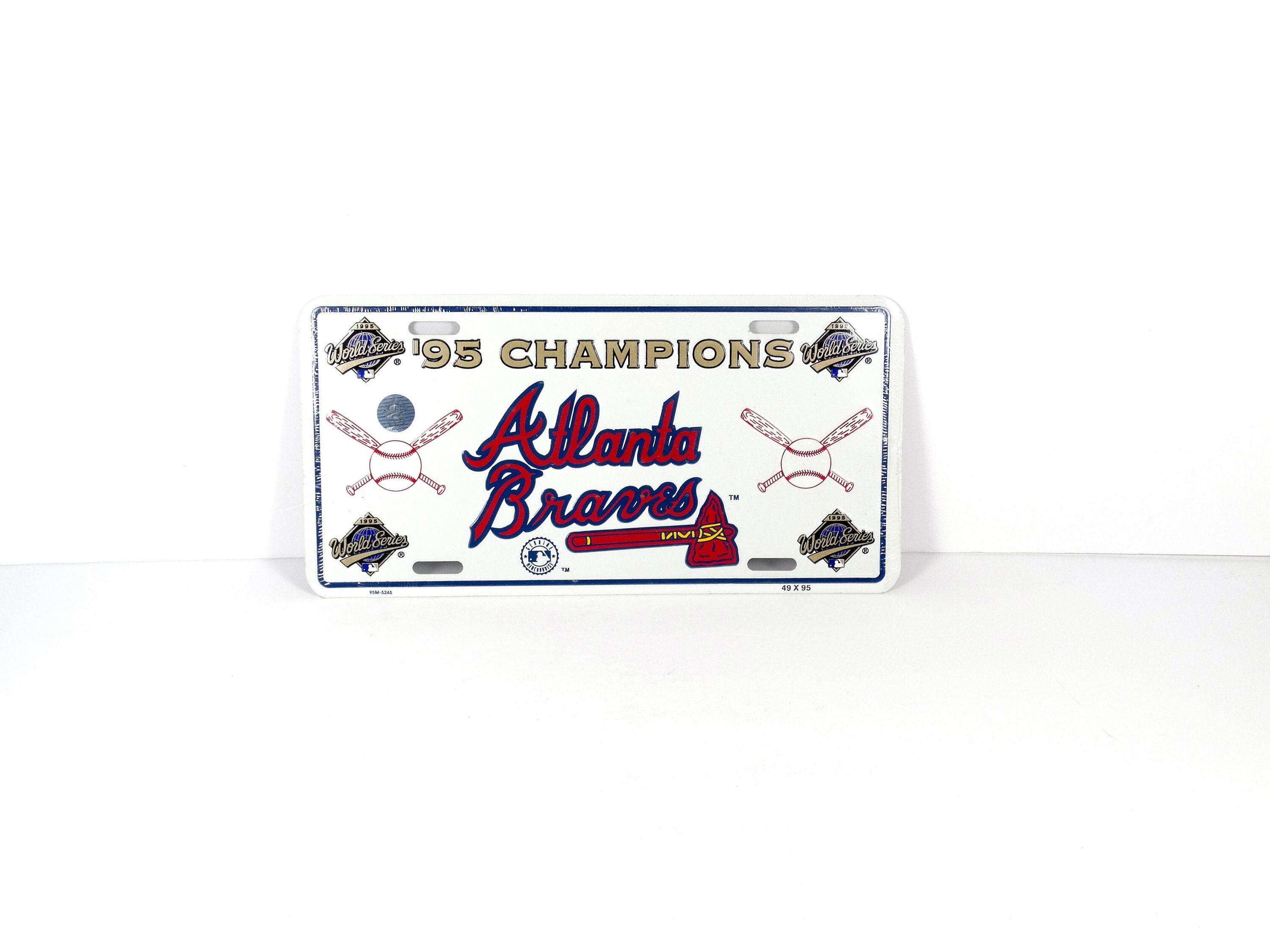 Vintage Atlanta Braves 1995 World Series Canvas Banner – Yesterday's Attic