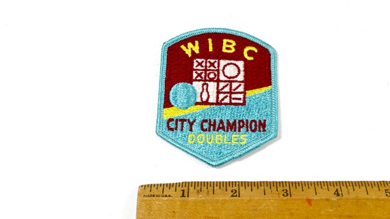 Vintage WIBC Embroidered Patch - City Champion Do… - image 2