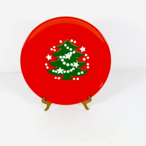 Vintage Waechtersbach Christmas Plate Christmas Tree Plate West Germany Waectersbach Salad Plate