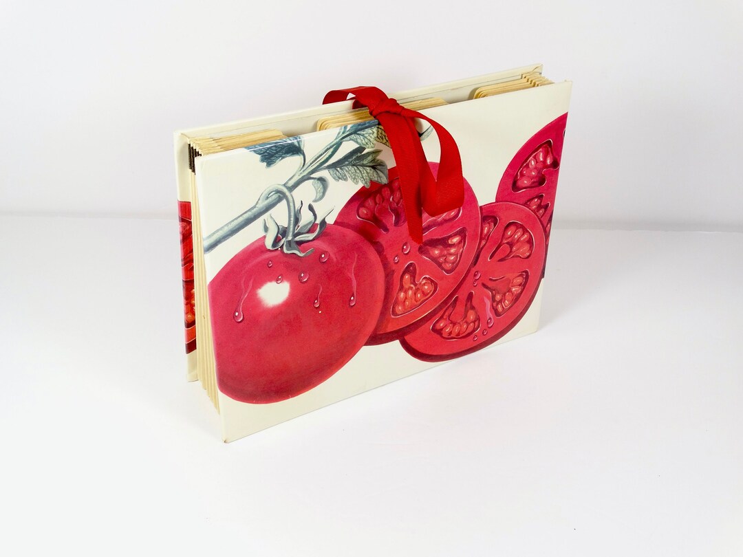Cute Vintage Expanding Recipe File Sliced Tomatoes File CR Etsy