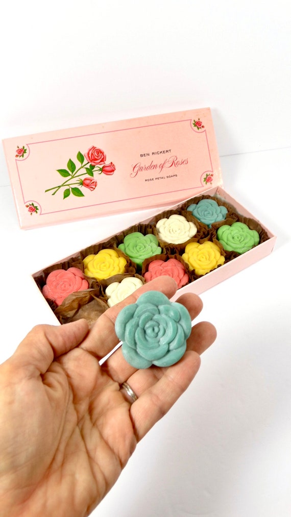 60s-70s Rose Soaps Guest Soap Collection Ben Rickert Garden - Etsy