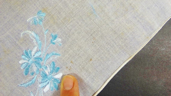 Vintage Embroidered Handkerchief Something Old So… - image 3