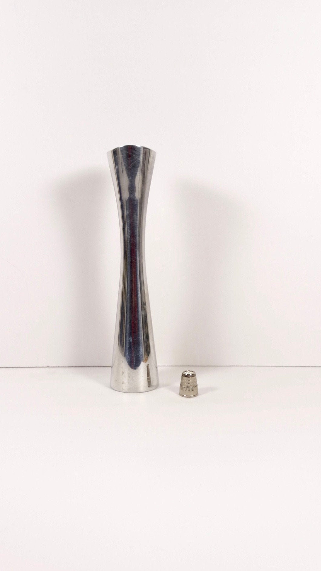 Vases Nambe Studio Bud Vase 8180 Heavy Aluminum Alloy Vase Modern