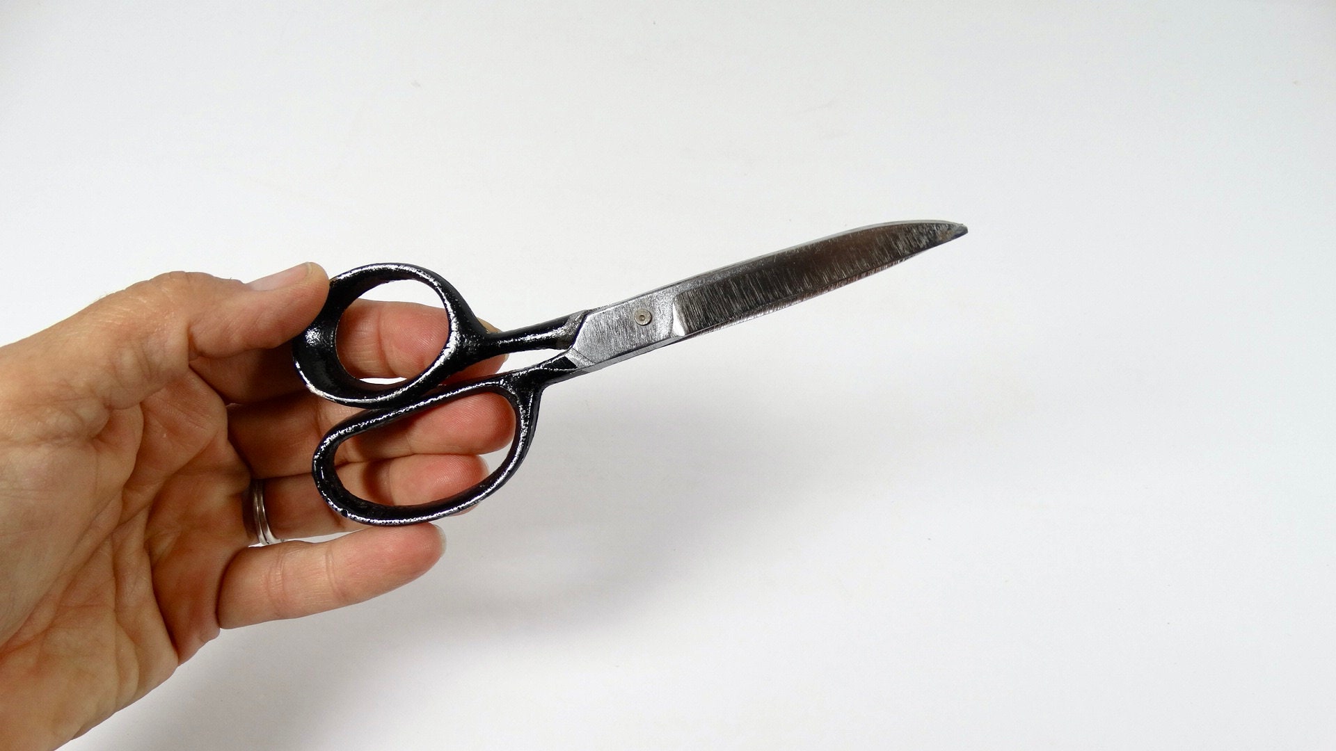 Vintage Metal Scissors Teacher Scissors Clauss Fremont 4268 3 Blade Metal  Shears Midcentury Scissors 