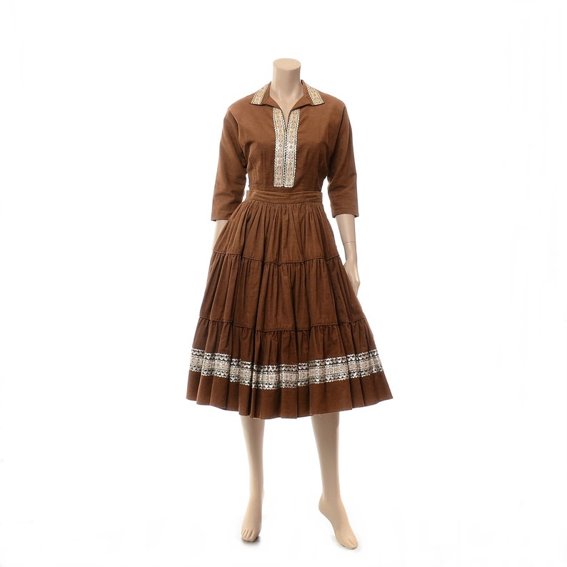 vintage brown outfit