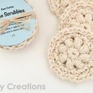 Rundes Gesicht Scrubby, Wiederverwendbare Produkte, Gesichtspflege, Hautpflege, Natürliche Körperpflege, Häkeln Tags | Strick Tags | Handwerksmesse Prep