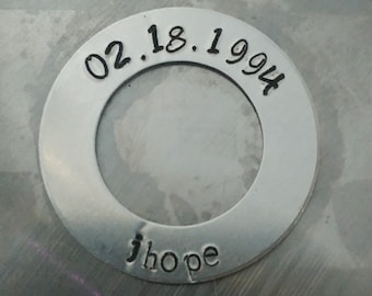 K-Pop Washer Charms Bracelet or Necklace