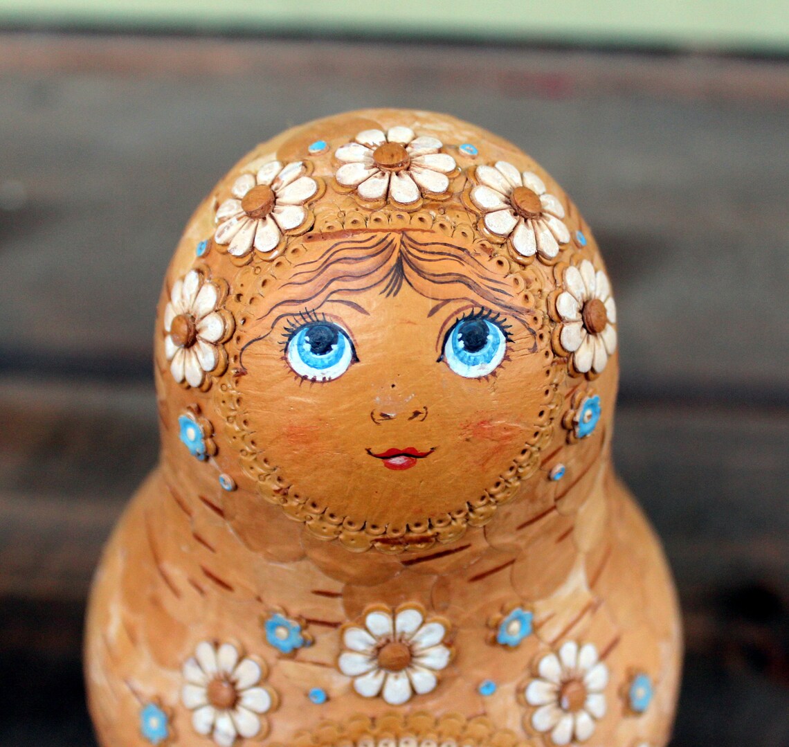 Rolly Polly Russian Giri Wooden Music Doll Rolly Polly | Etsy