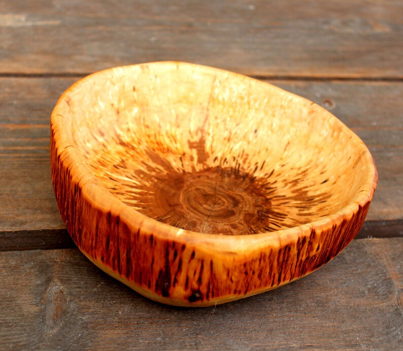 Unique Decorative Karelian Birch Wood Bowl Handmade 7 Etsy