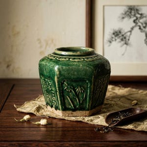 Antique Chinese Green Pottery - Etsy