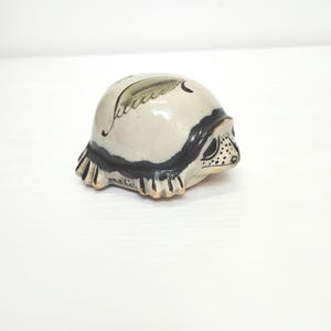 Vintage Ken Edwards Tonala Pottery Turtle Figurine|Signed Mexican Folk Art