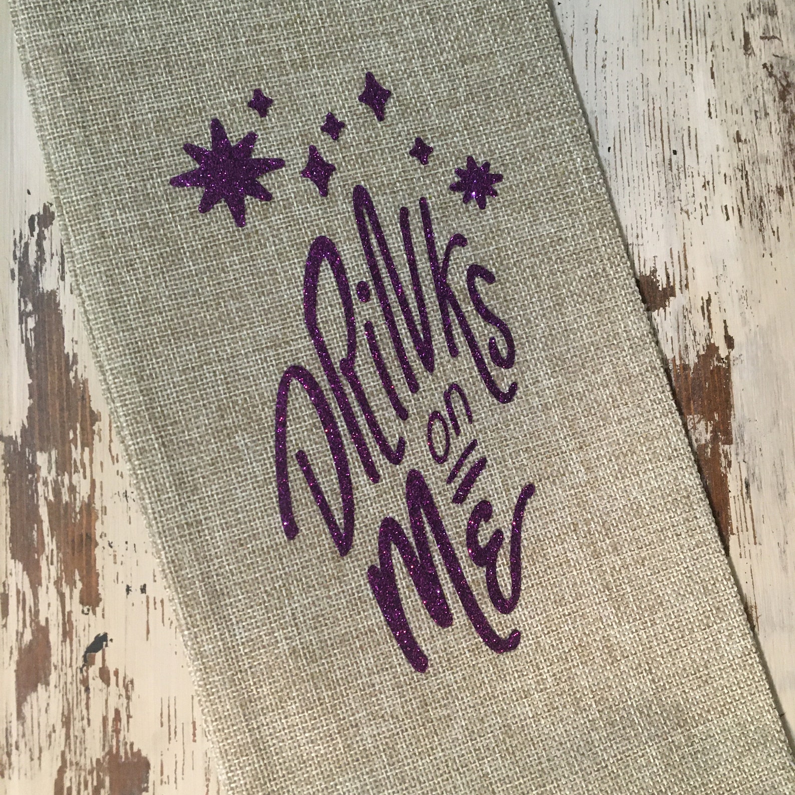 Jute wine gift bags with handpicked graphics Etsy