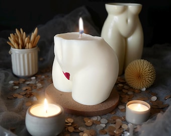 Le Boule woman body candle, sensual candle, scented candle, naked woman candle, body candle, buttocks, big buttocks candle, soy wax