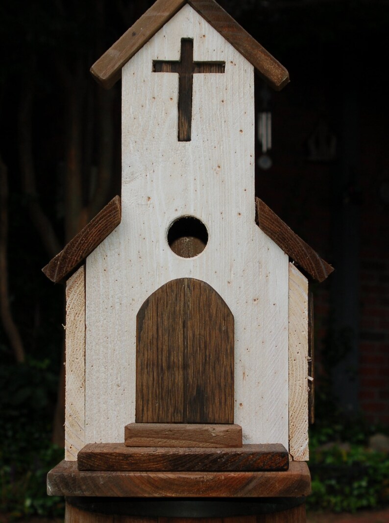 Rustic Old Country Church Birdhouse Vintage Style Etsy