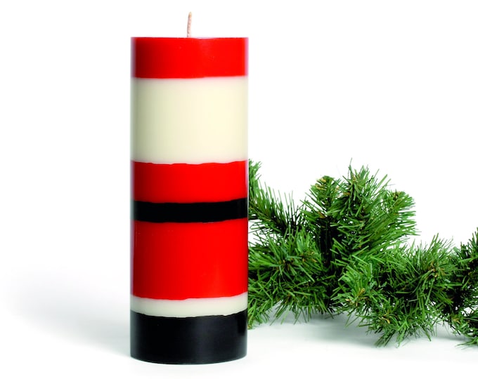 Big Santa Claus candle · as a gift for Christmas + St. Nicholas · fair-trade candle, hand-poured, vegan