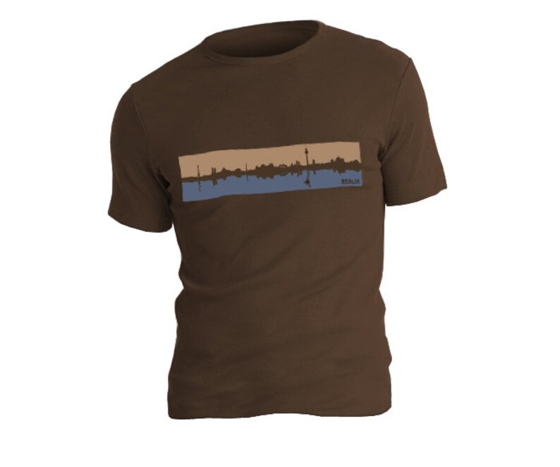 BERLIN SPREESKYLINE T-shirt unisex / fair wear image 2