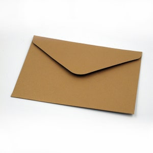 10 Stk. goldene BRIEFKUVERTS, Briefumschlag, 400g Karton, fest & hochwertig
