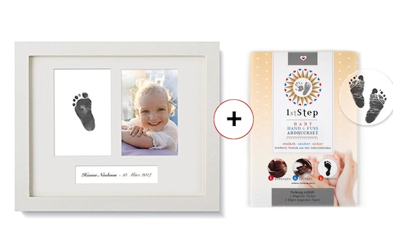 La huella de tu bebé con foto y marco - Tienda de Regalos originales