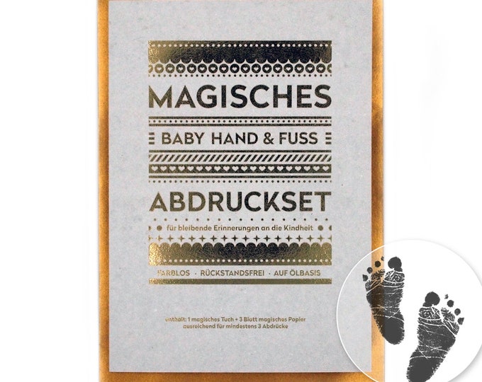 small MAGIC Baby Imprint Set - Clean, Safe